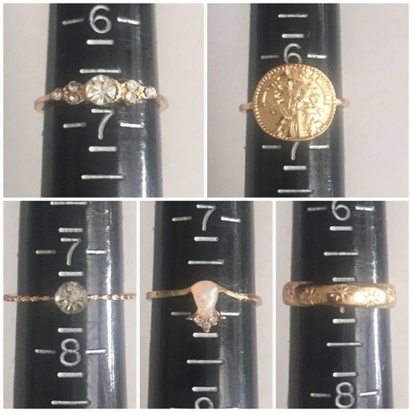 15 Piece Golden Faith Boho Midi Ring Set - Picture 7 of 9